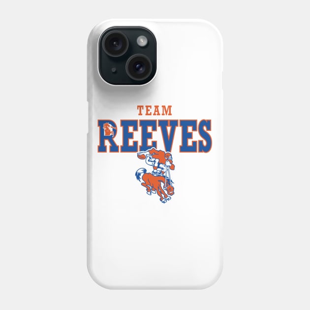 Team Reeves WHITE Phone Case by LeftCoast Graphics