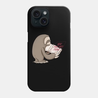 Missing Page Phone Case