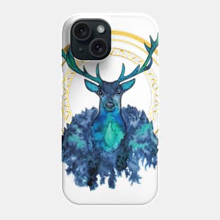 Watercolor stag Phone Case