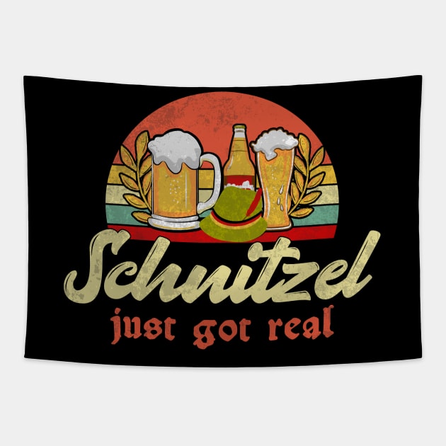 Schnitzel Just Got Real Tapestry by Etopix