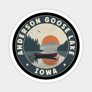 Anderson Goose Lake Iowa Sunset Magnet