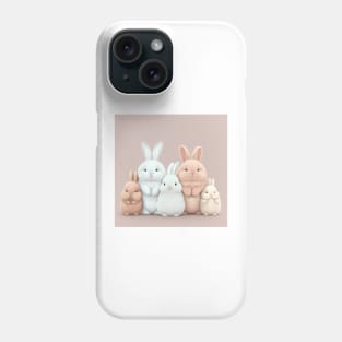 cute bunny rabbits loaf Phone Case