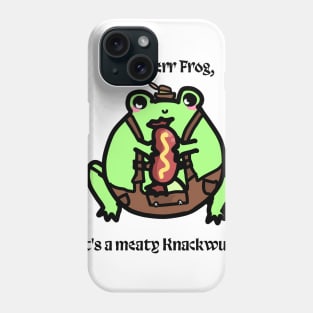 Saucy Frogs Around Europe ; Herr Frog Phone Case