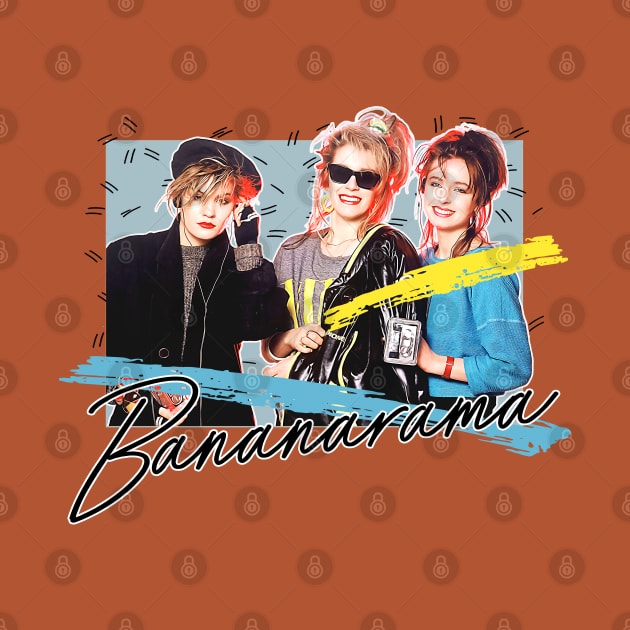 Bananarama - Retro 80s Fan Art Design by DankFutura