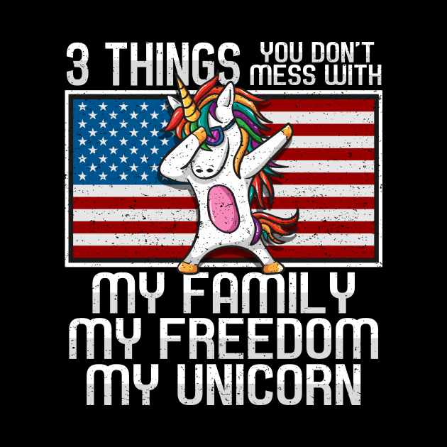 Dabbing Unicorn American Flag by RadStar