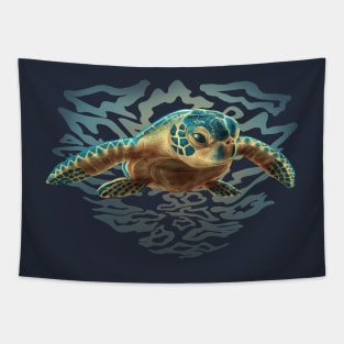 Baby Sea Turtle Tapestry