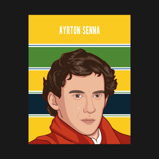 Ayrton Senna Illustration Tribute T-Shirt