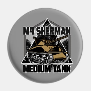 M4 SHERMAN ARTWORK Pin