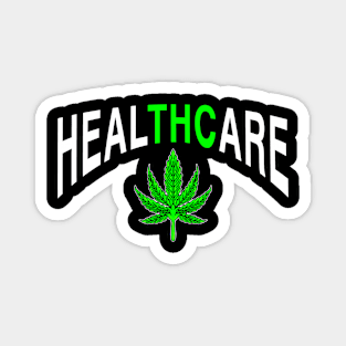 HEALTHCARE - THC Pot Leaf | Support Medical Marijuana Weed Magnet