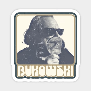 Charles Bukowski ))(( Poet and Novelist Fan Design Magnet