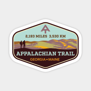 Appalachian Trail - Georgia to Maine - Trail Hiking Badge Magnet