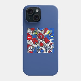 Life On Remote Control in Primary Colours Phone Case