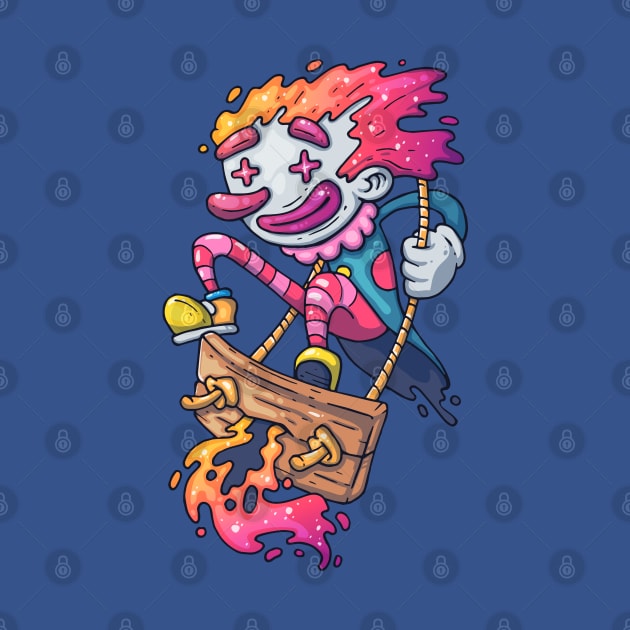 clown swinging swing cheerful by Mako Design 