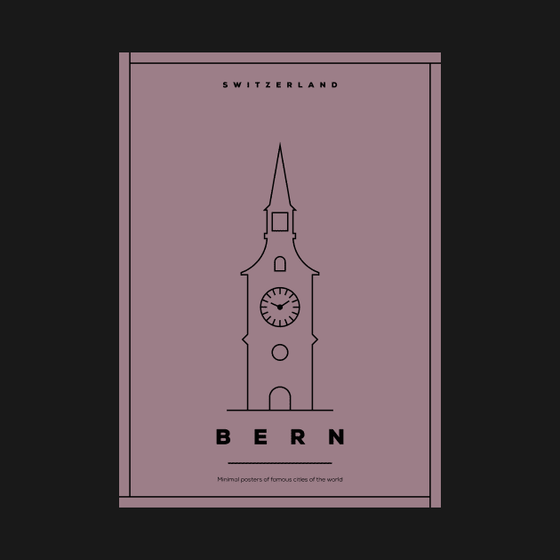 Bern Minimal Poster by kursatunsal