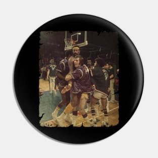 Pat Riley and Wilt on The Lakers Team Pin