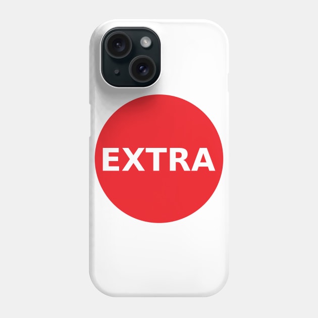 EXTRA Big Red Dot Hoodiez Phone Case by skycloudpics