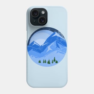 mountain circle insignia Phone Case