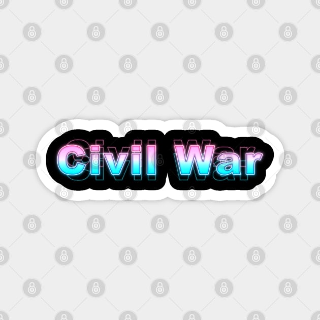 Civil War Magnet by Sanzida Design