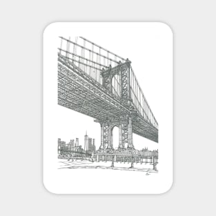 Manhattan bridge Magnet