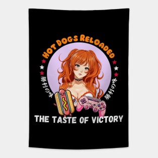 Gamer Girl Hot dog Girl Tapestry