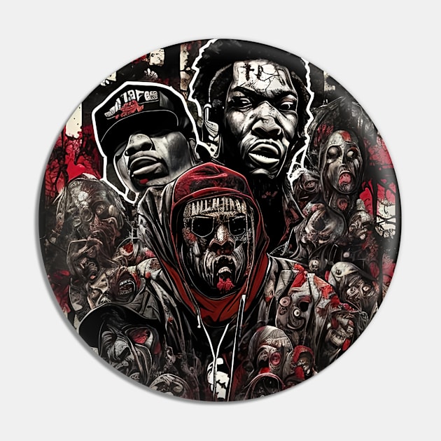 Hip hop Spooky Art style Pin by DarkWave