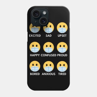 Face Mask Moods Phone Case