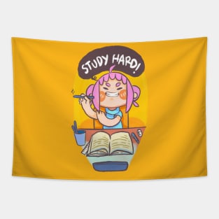 Study Hard Tapestry