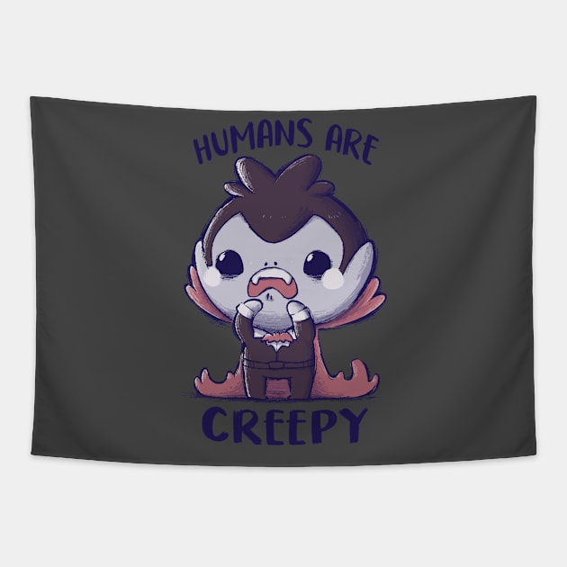 Creepy Humans Tapestry by xMorfina