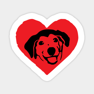 Dog in Heart Gift Magnet