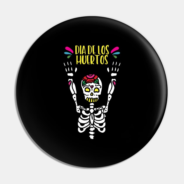 Funny Calavera Gifts Dia De Los Muertos Fiesta Gift Pin by Hasibit