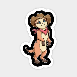 Meerkat as Cowboy with Scarf Magnet