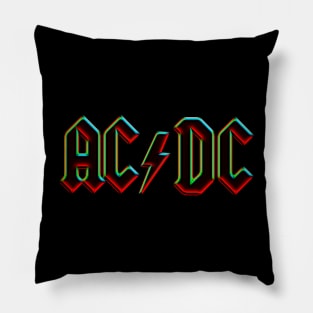 ACDC Retro Neon Glow Effect Pillow