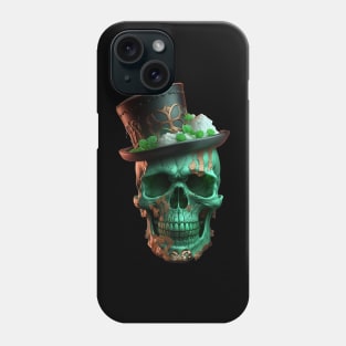 St.patrick day Leprechaun Irish sugar Scull t-shirt Phone Case