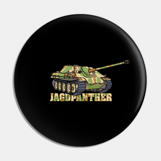 Jagdpanther WW2 German Tank Destroyer Camouflage Pin by Battlefields