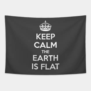 Flat Earth Keep Calm 2 Tapestry