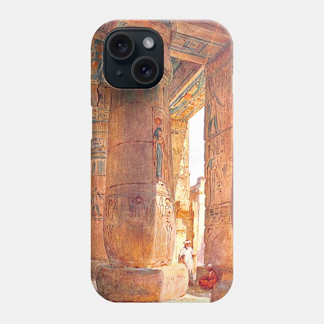 In The Temple Of Ramses III, Medinet Habu in Egypt Phone Case by Star Scrunch