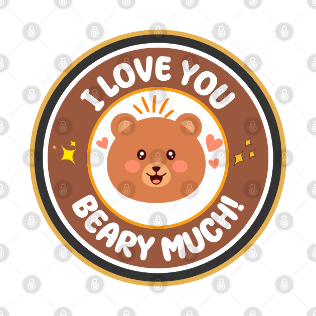 Cute I Love Your Beary Much Tshirt, Cute Bear Love by LeahXu