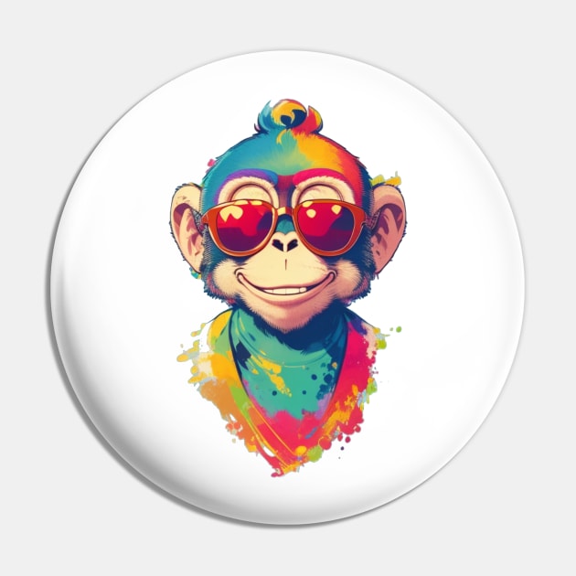 colorful monkey Pin by Majkel&Majkel