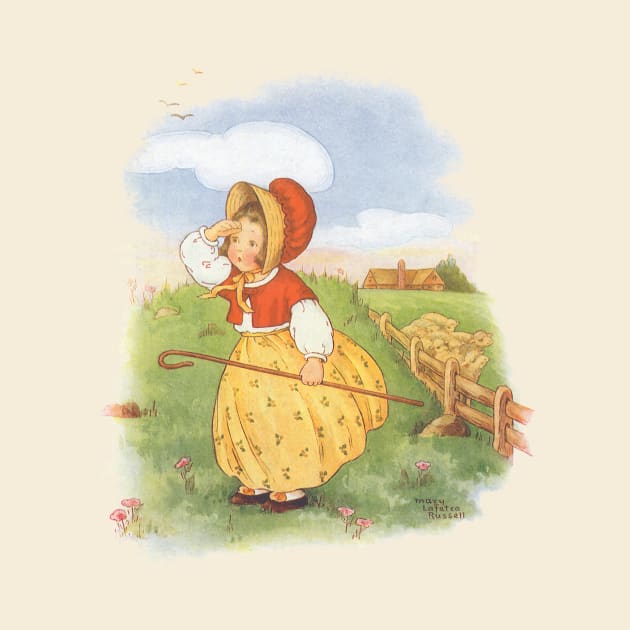 Vintage Little Bo Peep Nursery Rhyme by MasterpieceCafe