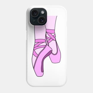 Pink pointe shoes Phone Case