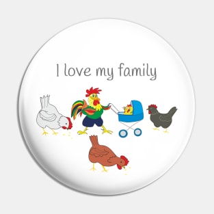 I love my family Pin