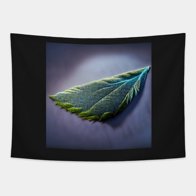 green leaf 3 Tapestry by heartyARTworks