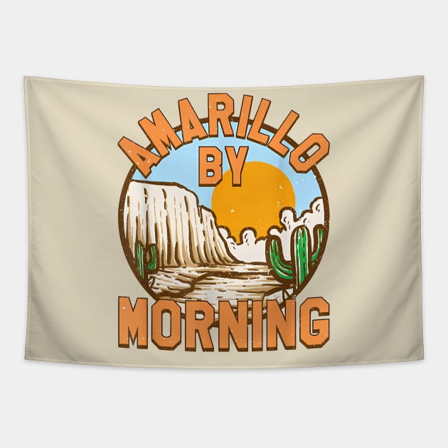 Amarillo west Tapestry by Zackstrom Studio