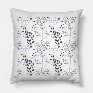 Branches with blossoms and leaves Pillow