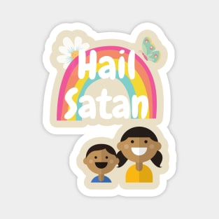 Hail Satan Cute Kids Magnet