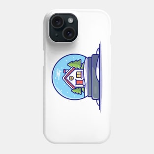 Winter Snow Globe Phone Case