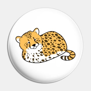 Cheetah Cat Loaf Pin