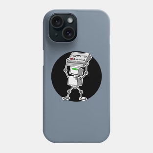 Robot Holding Drum Machine Mono Tint Phone Case