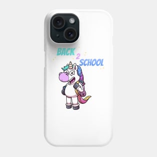 Back 2 School Unicorn Phone Case