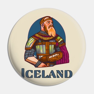 Iceland Viking Pin